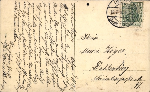 Postcard Uelzen in Lower Saxony, Fischerhof