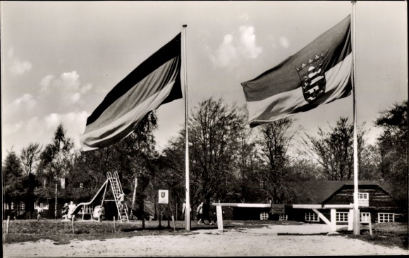 PC Dörnberg Habichtswald Hessen, state youth camp, flags