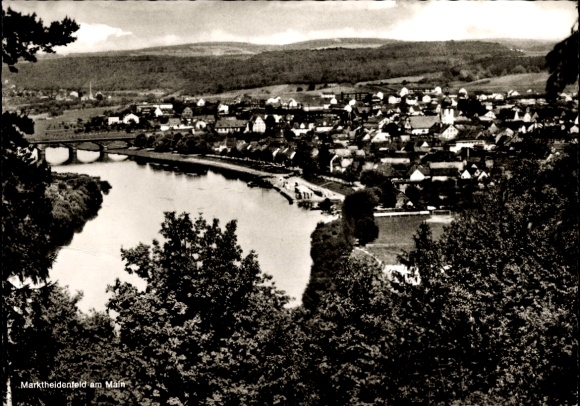 Postcard Marktheidenfeld am Main Lower Franconia, total view