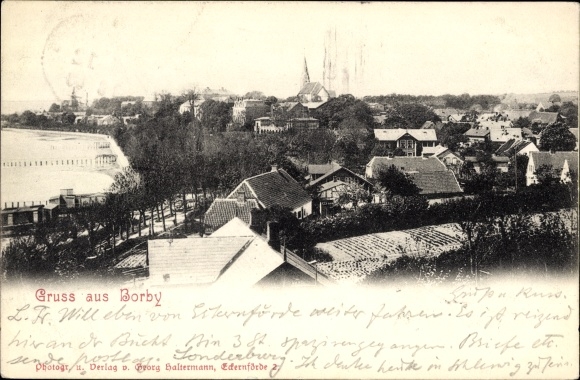 Ak Ostseebad Borby Eckernförde, Gesamtansicht