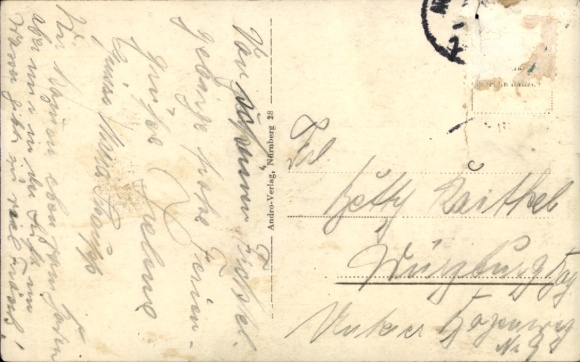 Postcard Wirsberg in the Fichtelgebirge, partial view
