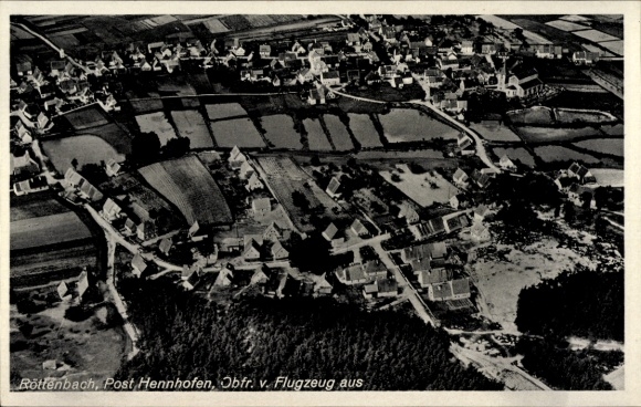 Ak Röttenbach in Mittelfranken, Fliegeraufnahme
