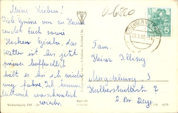 Ansichtkaart Eisenberg in Thüringen, Geraische Straße