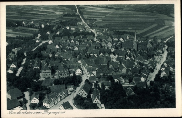 PC Brackenheim an der Zaber Württemberg, aerial photo, city panorama