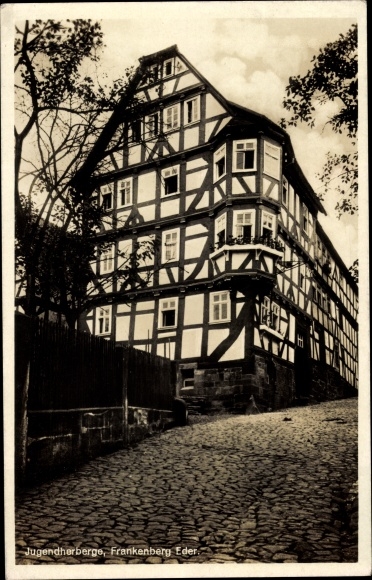 Postcard Frankenberg an der Eder, youth hostel