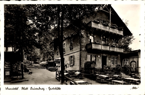 Postcard Wunsiedel in the Fichtelgebirge Upper Franconia, town. Luisenburg restaurant