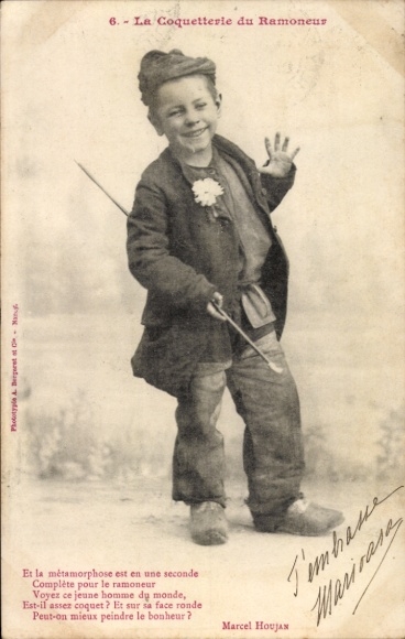Ak La Coquetterle du Ramoneur, Et la métamorphose est en une seconde, Marcel Houjan