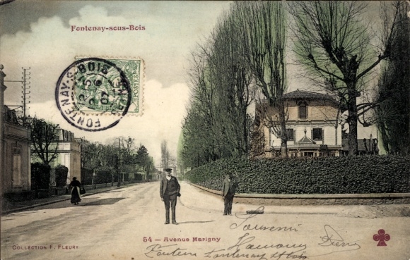 CPA Fontenay sous Bois Val de Marne, Avenue Marigny