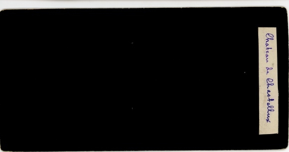 Stereo photo Chastellux-sur-Cure Yonne, Chateau de Chastellux