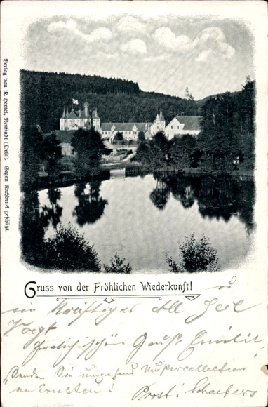 Ak Trockenborn Wolfersdorf in Thüringen, jachthuis Happy Return