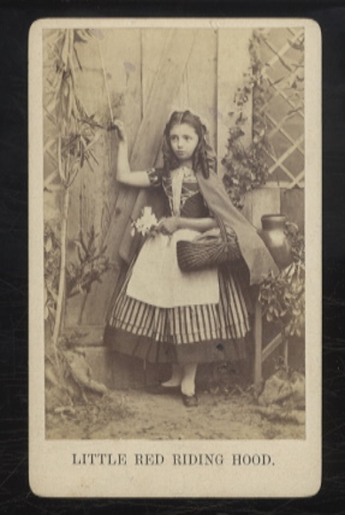 CdV Photography Girl as Little Red Riding Hood