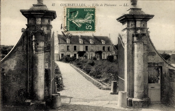 CPA Courseulles-sur-Mer Calvados, Ile de Plaisance