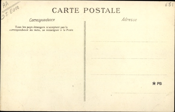 Postcard Brionne Eure, The Church, Interior