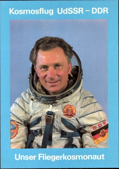 PC joint cosmos flight USSR and GDR, pilot cosmonaut Sigmund Jähn