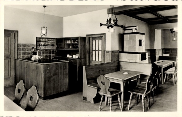 Postcard Pommelsbrunn in Middle Franconia, train station hotel, restaurant