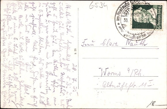 Postcard Stromberg im Hunsrück, Pension Weinberger Hof