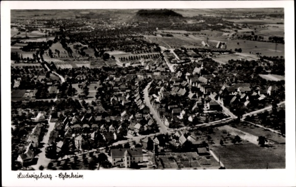 Ak Eglosheim Ludwigsburg in Württemberg, Fliegeraufnahme