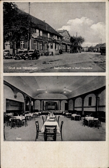 KP Rätzlingen Oebisfelde Weferlingen w Saksonii Anhalt, restauracja Karla Heinricha, sala