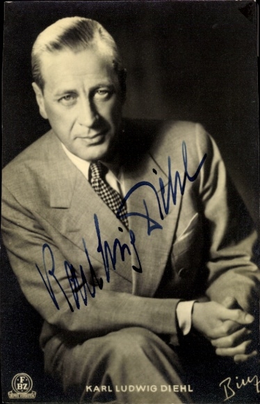 Ak Schauspieler Karl Ludwig Diehl, Portrait