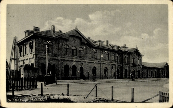 Ansichtkaart Winterswijk Gelderland Nederland, treinstation