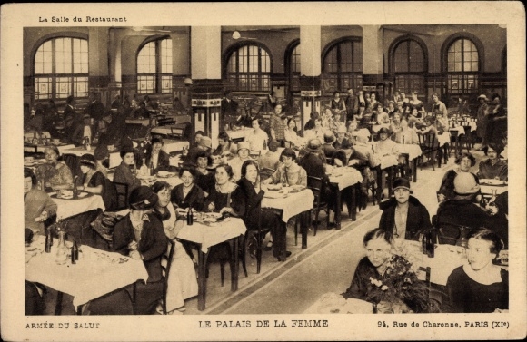 Ak Paris XI. Arrondissement Popincourt, Le Palais de la Femme, 94, Rue de Charonne