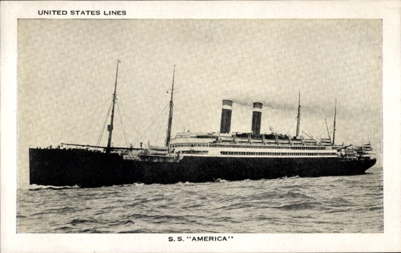 Ak USL-stoomboot SS America