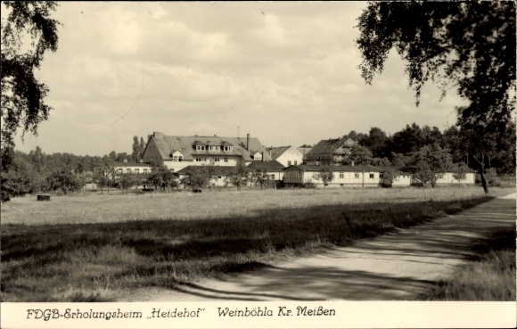 KP Weinböhla w Saksonii, widok na dom rekonwalescencji FDGB Heidehof