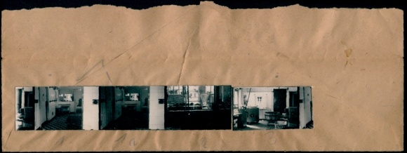 Contact print photos Berlin Weißensee, 4 photos approx. 4x2 cm, Fleischerei Klinke