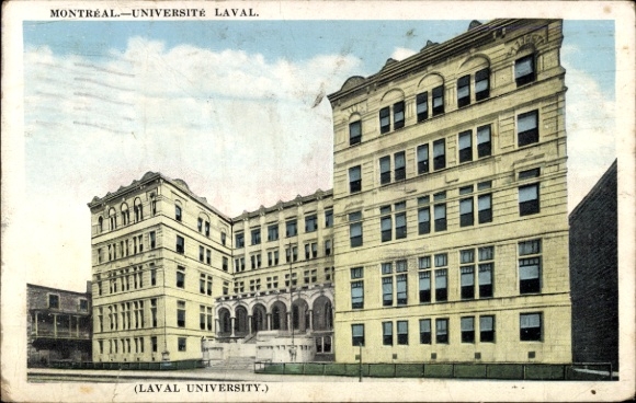 Postcard Montreal Quebec Canada, Université Laval