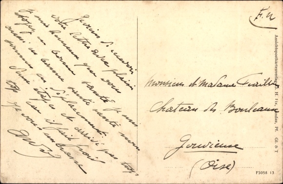 Postcard Albersweiler in the Palatinate, school building and Protestant church