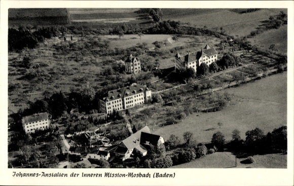 KP Mosbach am Odenwald Baden, zdjęcie lotnicze, Johannes Instytucje Misji Wewnętrznej