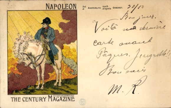 Chromo-Litho Napoleon on Horseback, The Century Magazine