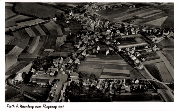 Postcard Fürth in Middle Franconia Bavaria, aerial photograph