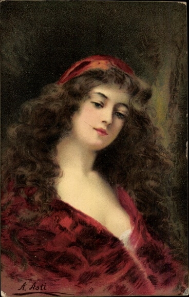 Artist PC Asti, Angelo, portrait of a young woman