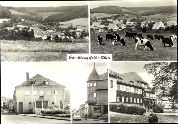 PC Stadtlengsfeld in the Rhön Thuringia, partial views, Felda-Lichtspiele, Obertor, diet sanatorium