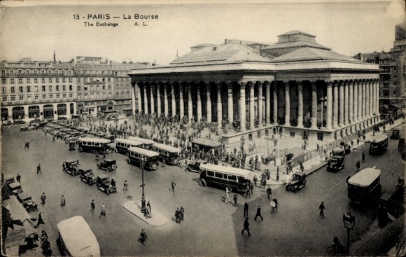 Ansichtkaart Parijs II., La Bourse