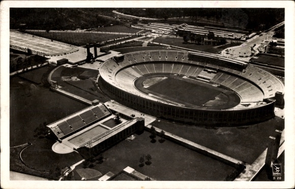 Postcard Berlin Westend, Reichssportfeld, Olympic Stadium