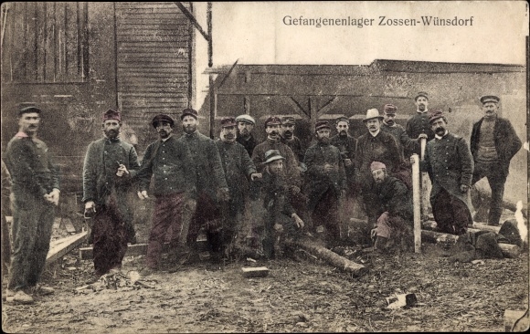 Postcard Wünsdorf Zossen in Brandenburg, military training area, prisoner of war camp, WWI