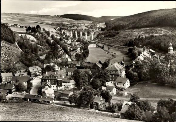 Postcard Wallendorf Lichte Neuhaus am Rennweg, Panorama