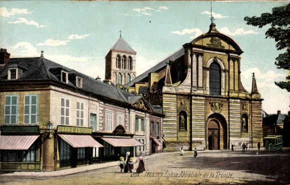 Ak Fécamp Seine Maritime, Eglise Abbaliate de la Trinite