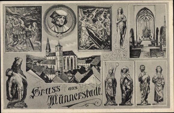 PC Münnerstadt in Lower Franconia Bavaria, parish church of St. Maria Magdalena, Magdalene retable