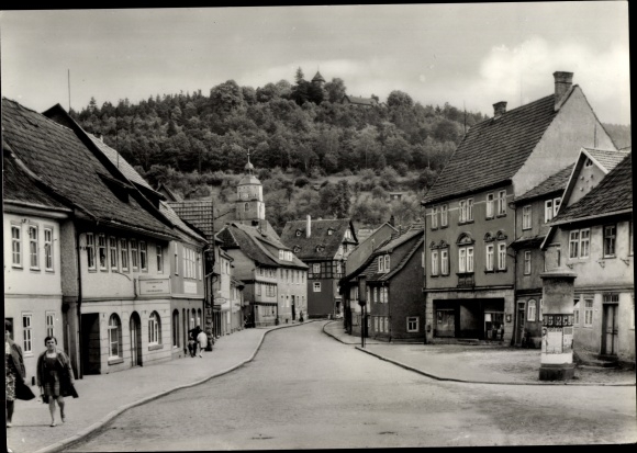 Postcard Wasungen in the Thuringian Forest, view of Marienluft Castle