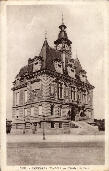Ak Essonnes Essonne,  Rathaus