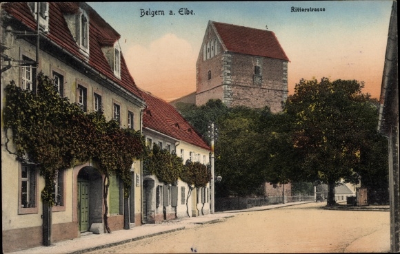 Postcard Belgern an der Elbe Sachsen, Ritterstraße