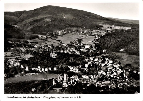 Postcard Königstein im Taunus, landscape photograph, climatic mountain health resort, 400 m above sea level