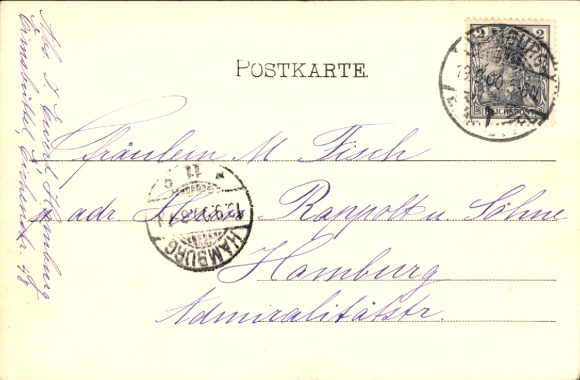 Postcard Hamburg Eimsbüttel, Lappenbergs-Allee