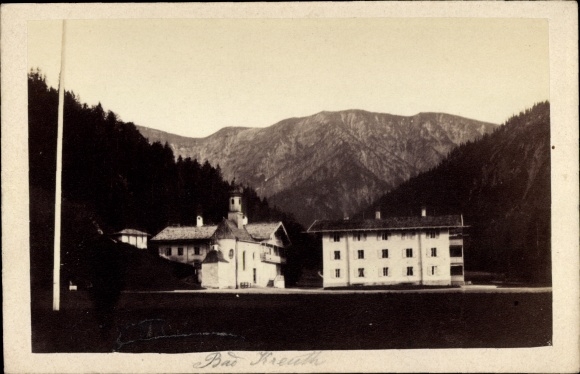 CDV Kreuth am Tegernsee Upper Bavaria, partial view, mountains