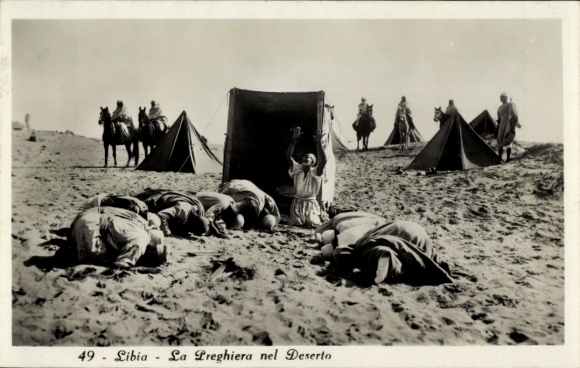 Ak Libyen, Gebet in der Wüste
