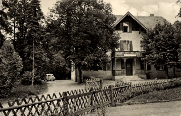Postcard Bad Salzungen in Thuringia, Waldgaststätte Grundhof
