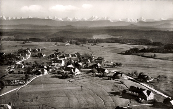 Ak Oberwihl Görwihl in het Zwarte Woud Baden, luchtfoto